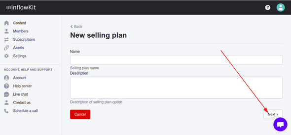 Screenshot showing submit